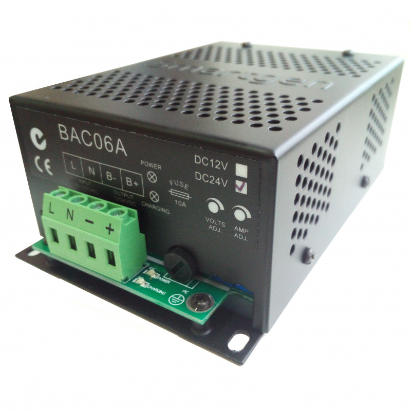 SmartGen BAC06A-24V (24V/3A, 90-280VAC 50/60Hz) Generator Battery Charger
