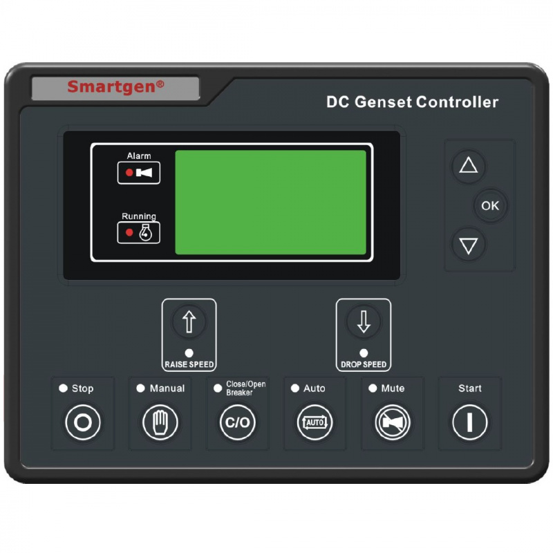 SmartGen HGM7110DC Generator controller, CANBUS+GOV, SMS, DC genset control