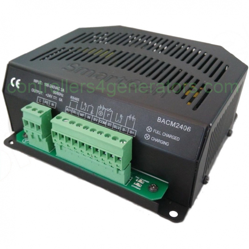 SmartGen BACM2406 Battery Charger, RS485, Power factor compensation, programmable inputs (24V6A)