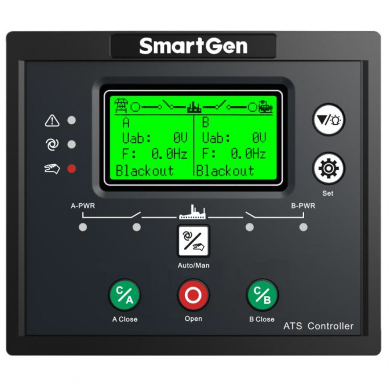 SmartGen HAT553LT dual power ATS controller, Suitable for NO Breaking ATS、ONE Breaking ATS and TWO Breaking ATS，High/Low temperature
