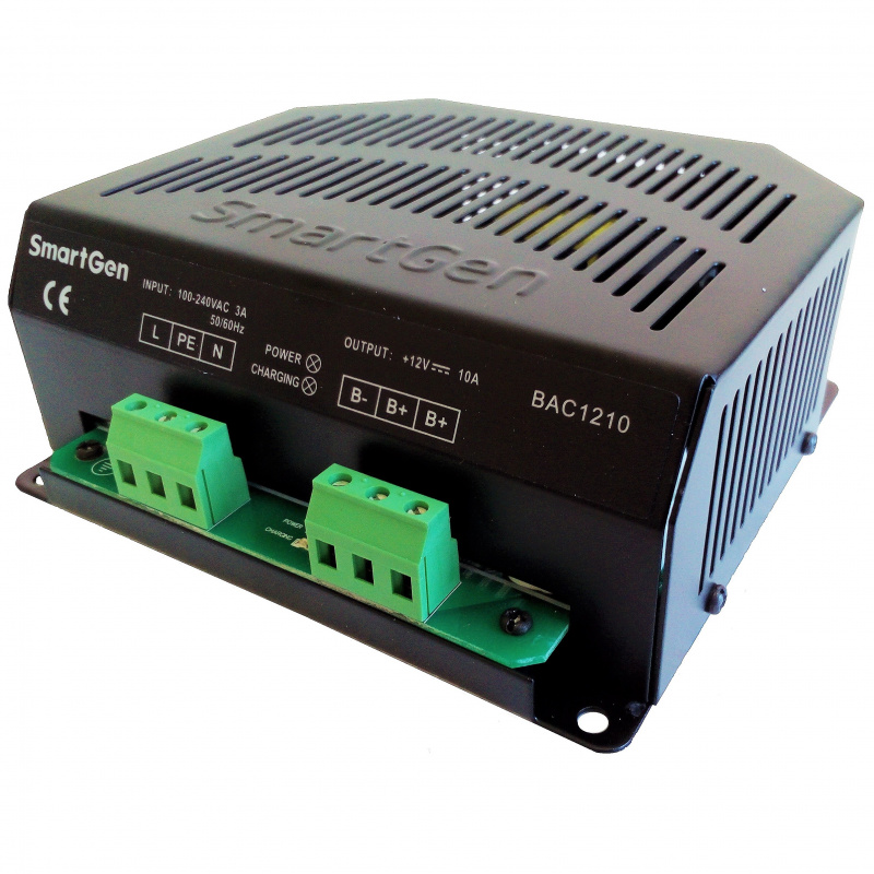 SmartGen BAC1210-12V (12V/10A, 90-280VAC 50/60Hz) Generator Battery Charger