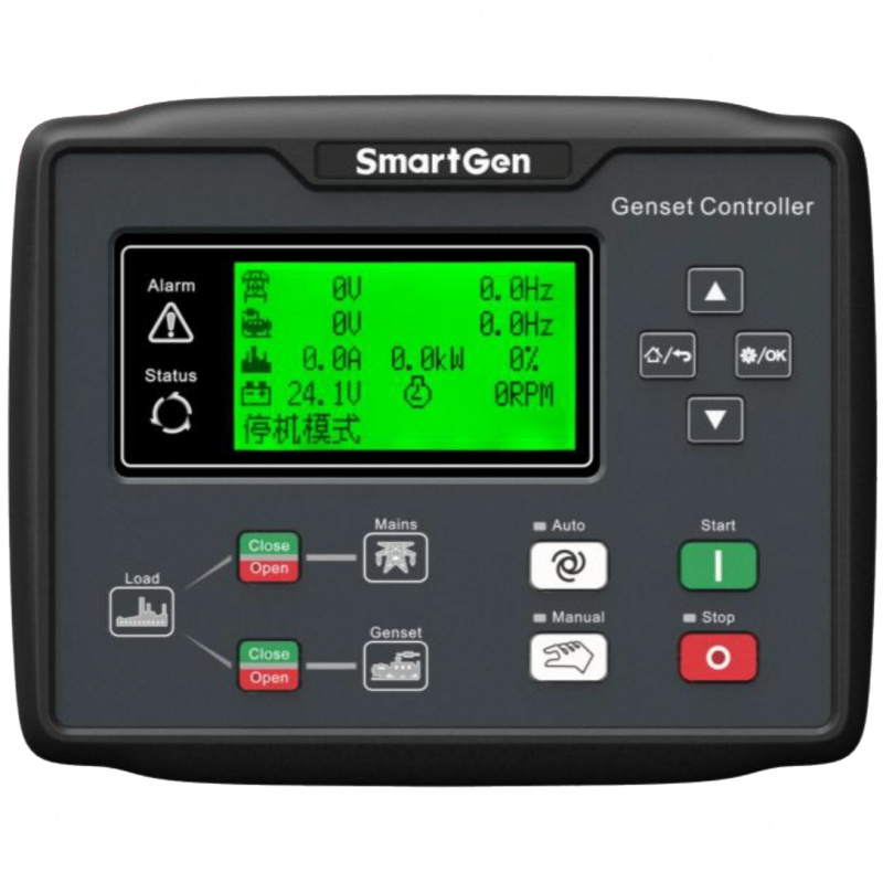 SmartGen HGM6120NC Generator controller, AMF+ one mains one gen system +RS485